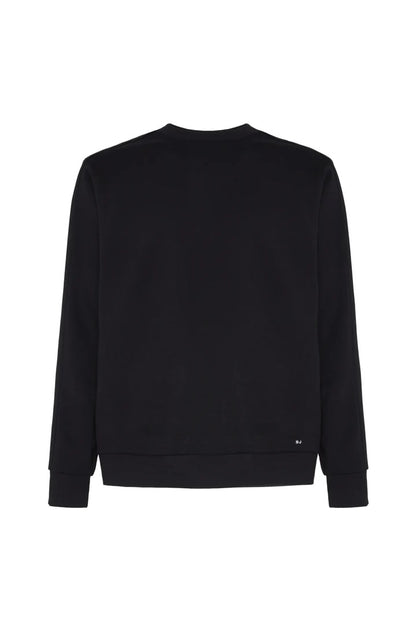 Felpa girocollo basic Sorbino nero