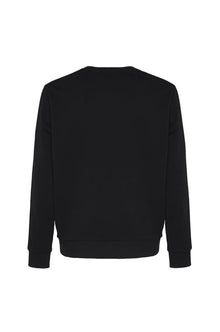 Felpa girocollo basic Sorbino nero