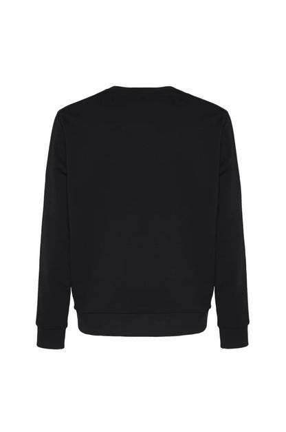 Felpa girocollo basic Sorbino nero