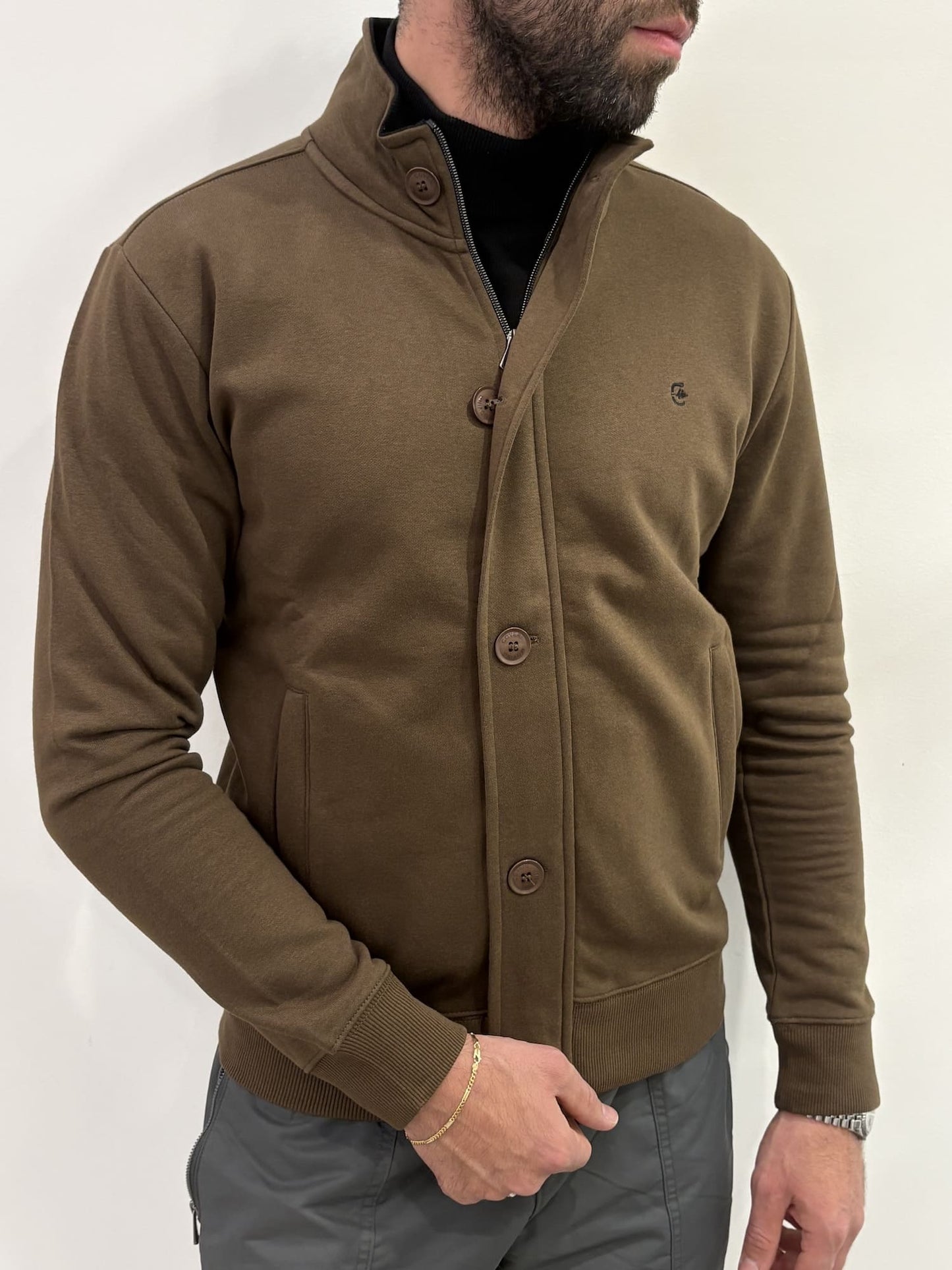 Felpa full zip Enrico Coveri