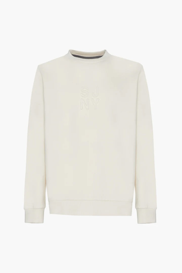 Felpa girocollo NY Sorbino bianca