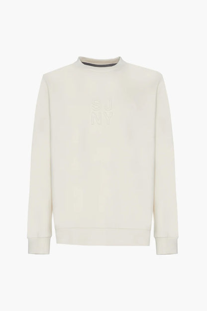 Felpa girocollo NY Sorbino bianca