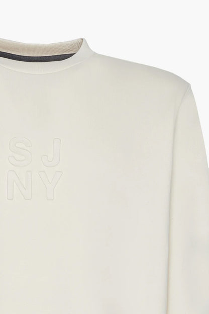 Felpa girocollo NY Sorbino bianca