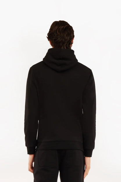 Felpa con cappuccio basic Sorbino nera