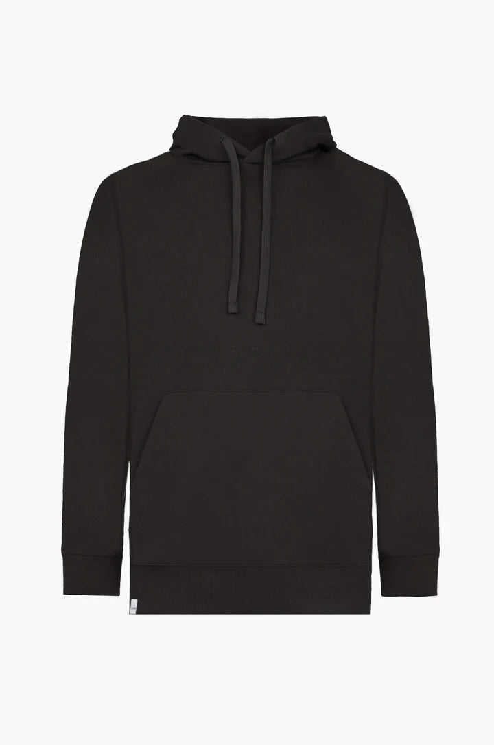 Felpa con cappuccio basic Sorbino nera