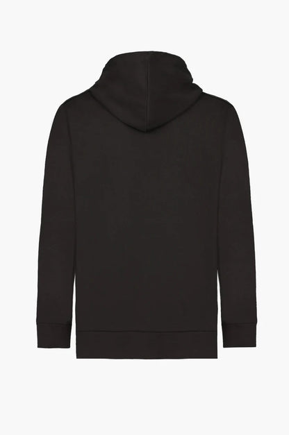 Felpa con cappuccio basic Sorbino nera