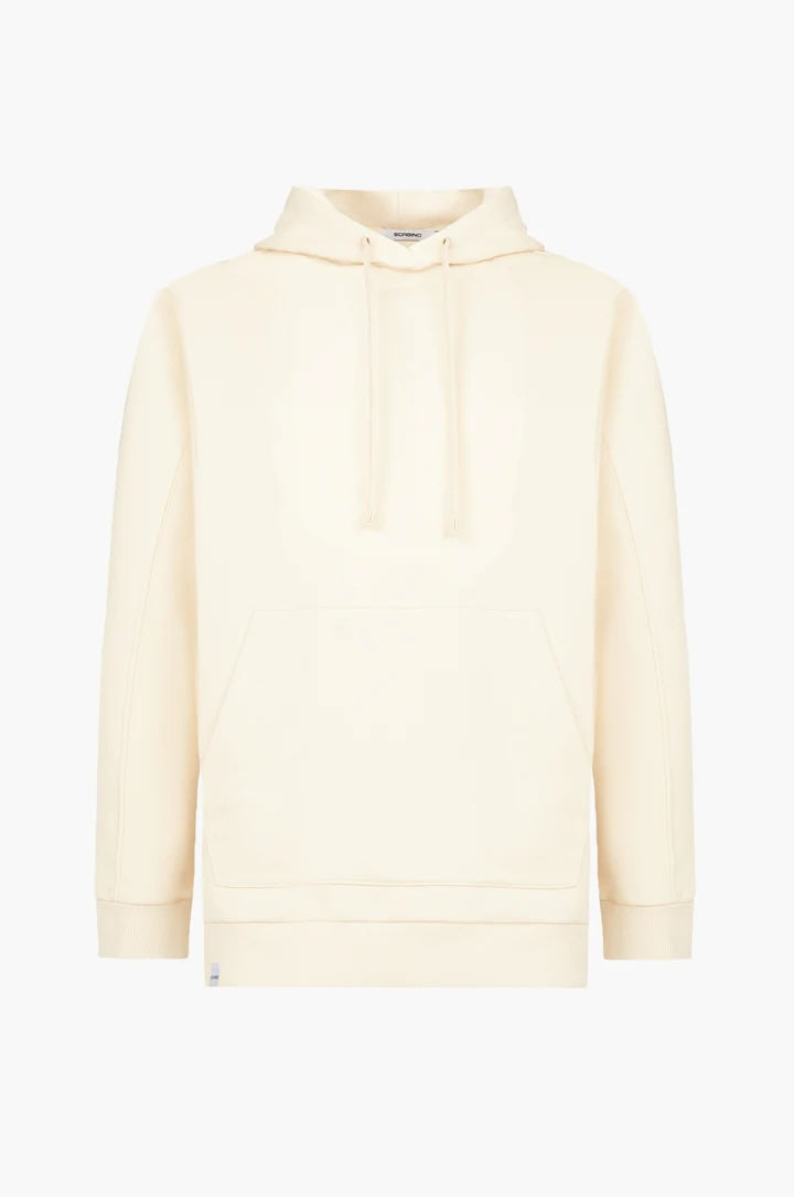 Felpa con cappuccio basic Sorbino bianca