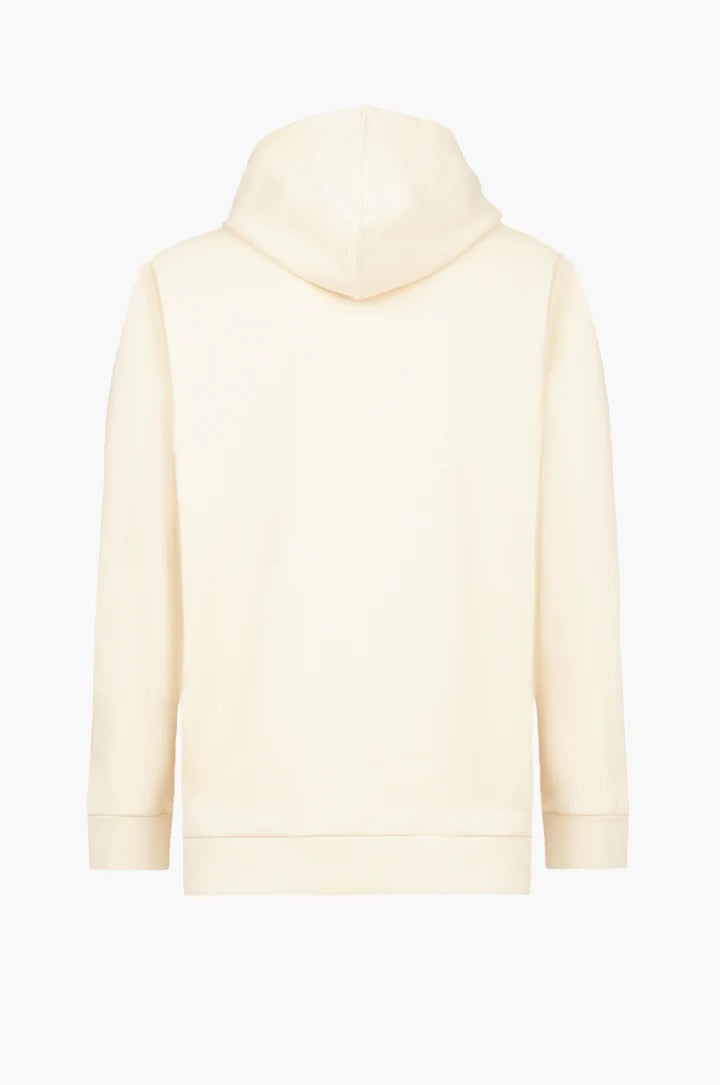 Felpa con cappuccio basic Sorbino bianca