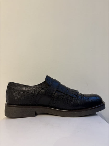 Mocassino con frangia e punta inglese