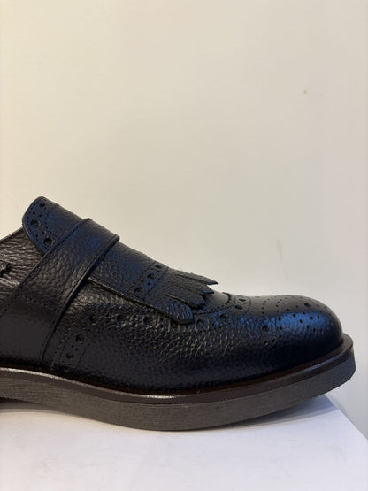 Mocassino con frangia e punta inglese