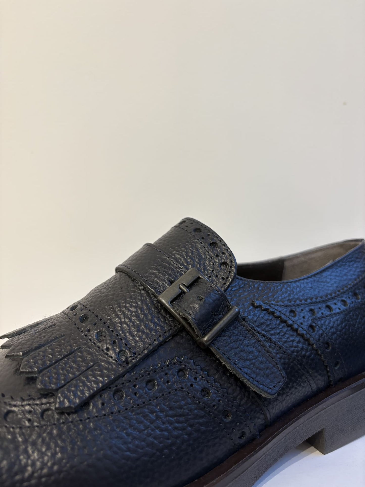 Mocassino con frangia e punta inglese