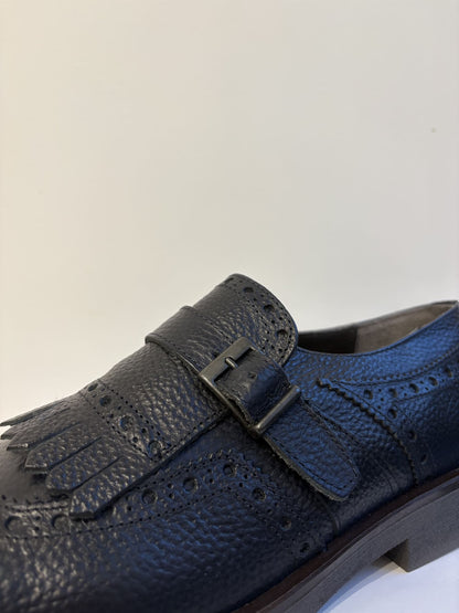Mocassino con frangia e punta inglese