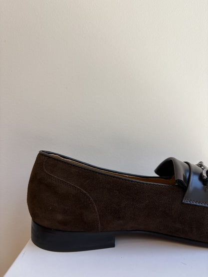 Mocassino con fibbia e frangia
