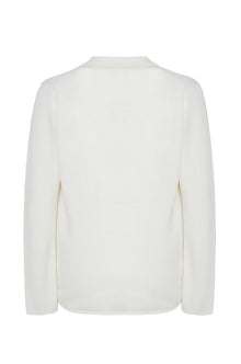 Giacca in maglia in cotone Sorbino white