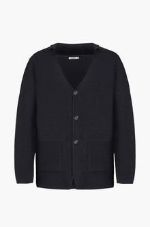 Giacca in maglia misto lana Sorbino blu navy