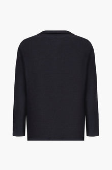 Giacca in maglia misto lana Sorbino blu navy