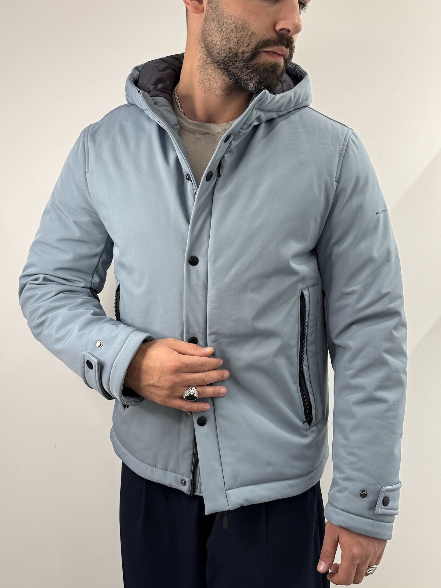 Giubbotto Hamaki-Ho con cappuccio