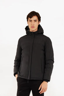 Giubbotto con cappuccio reversibile Sorbino nero