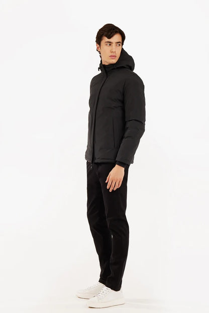 Giubbotto con cappuccio reversibile Sorbino nero