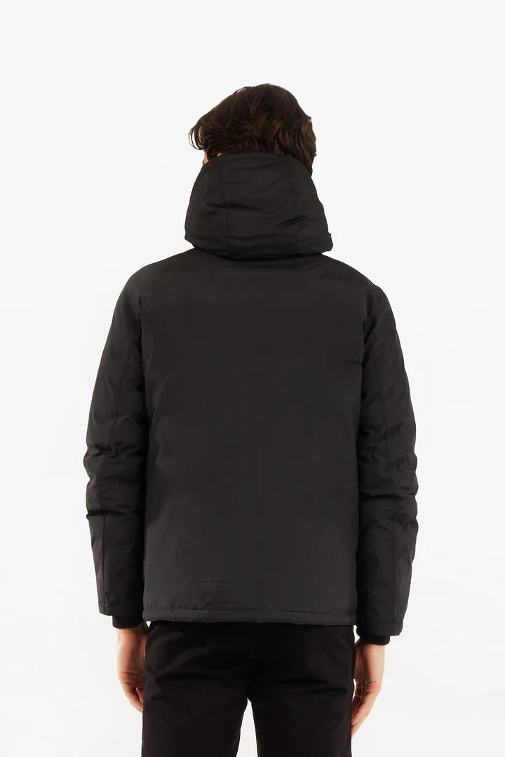 Giubbotto con cappuccio reversibile Sorbino nero