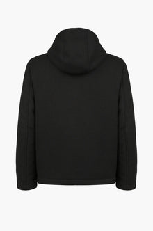 Giubbotto tecnico effetto maglia con cappuccio Sorbino nero