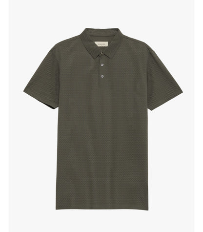 Polo athleisure con motivo 3D