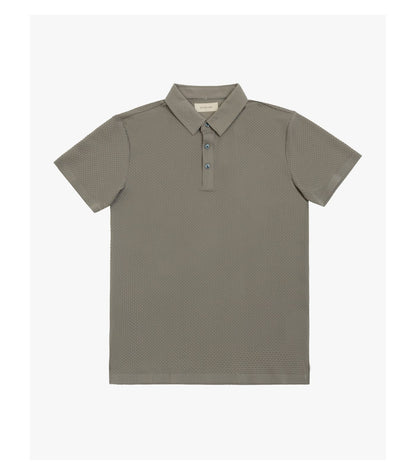 Polo athleisure con motivo 3D