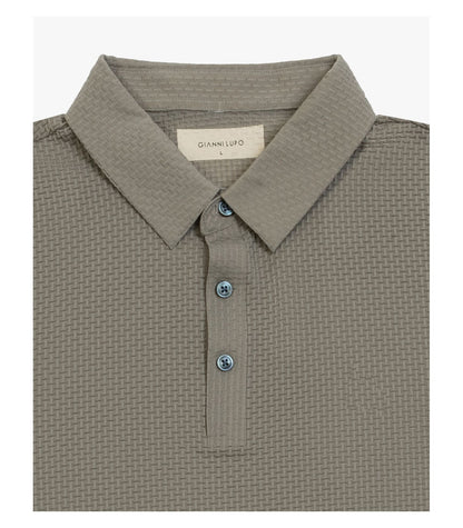 Polo athleisure con motivo 3D