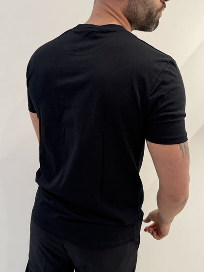 T-shirt Basica in cotone Gianni Lupo nero