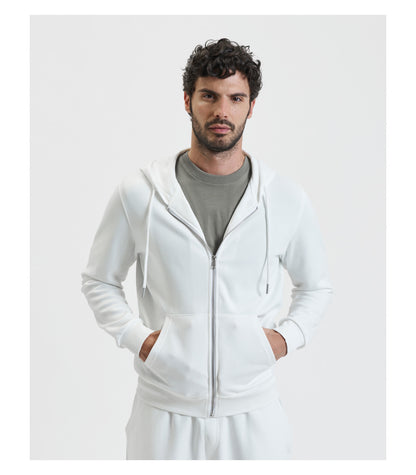 Felpa con zip e cappuccio