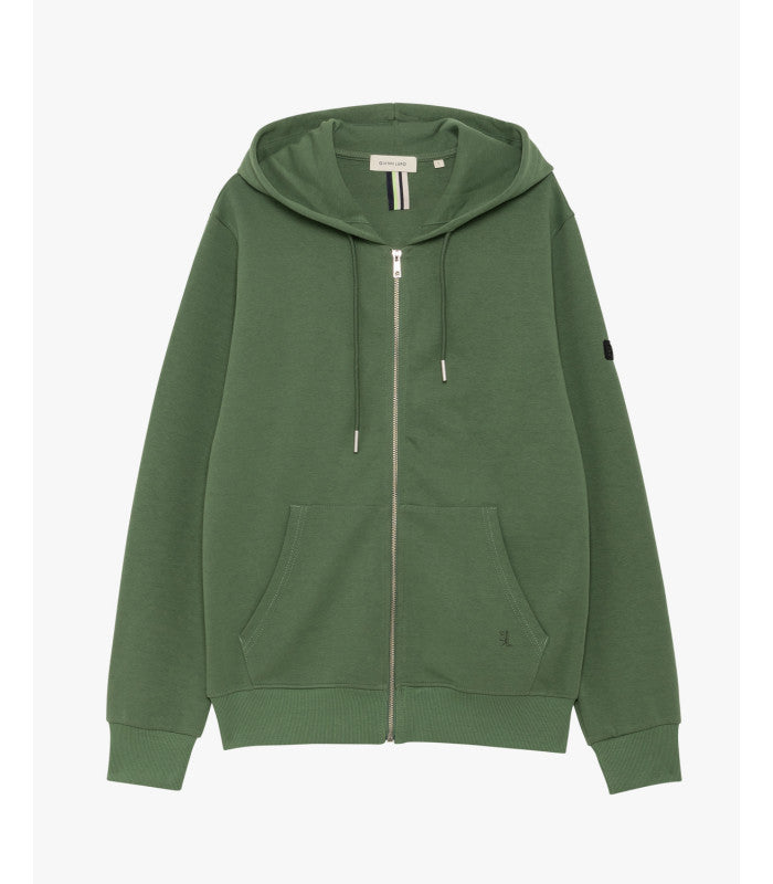Felpa con zip e cappuccio