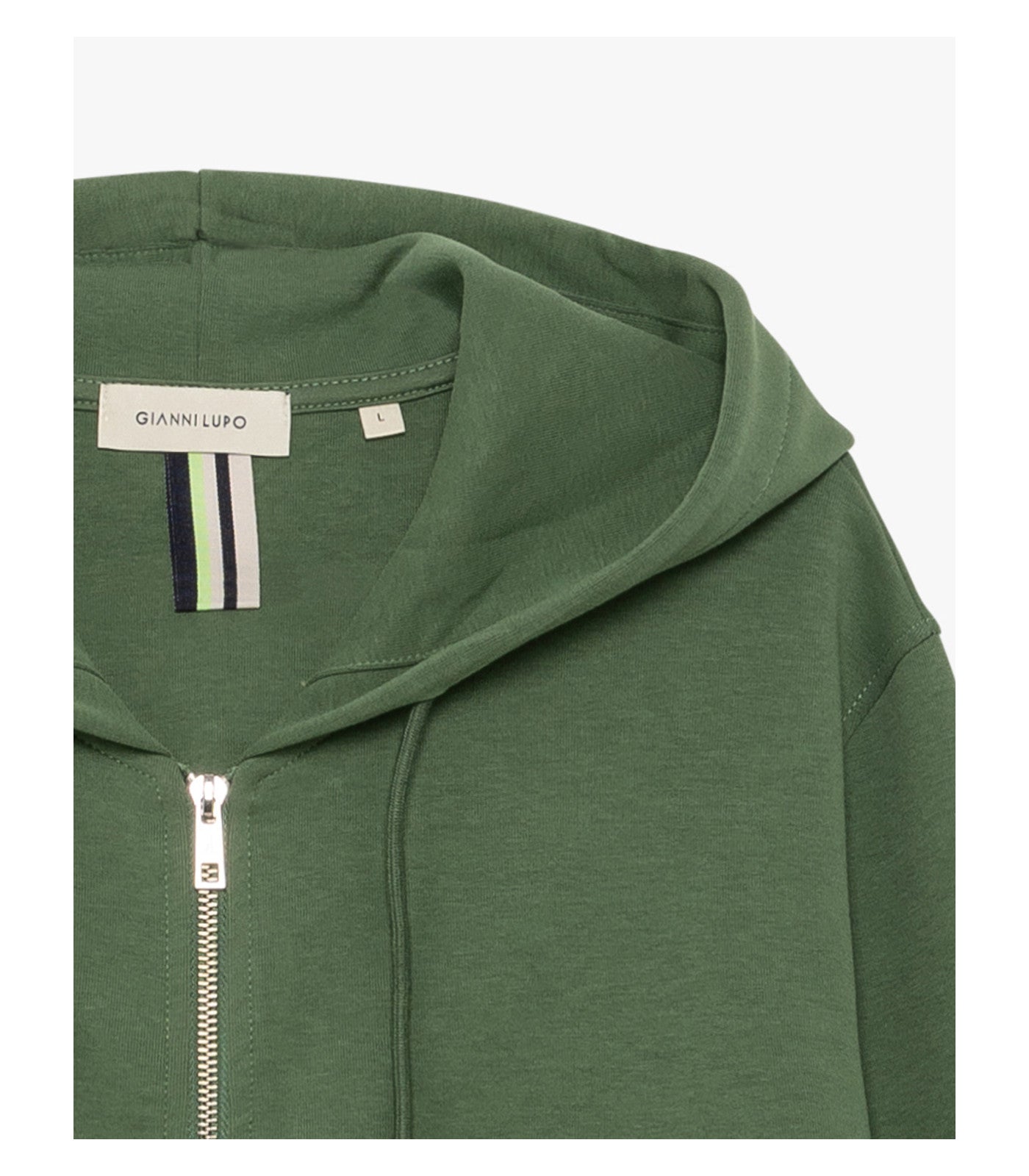 Felpa con zip e cappuccio