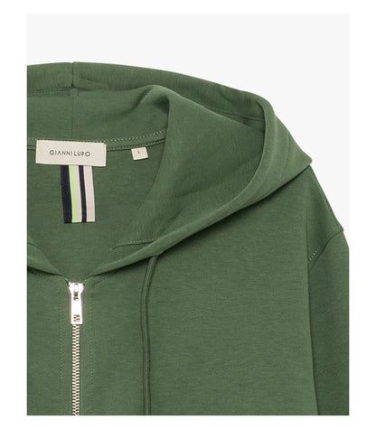 Felpa con zip e cappuccio