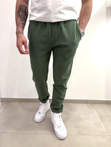 Joggers con logo ricamato