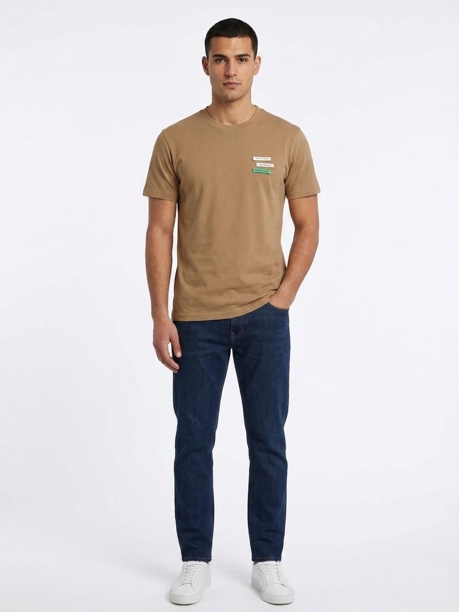 T-shirt in cotone semi over
