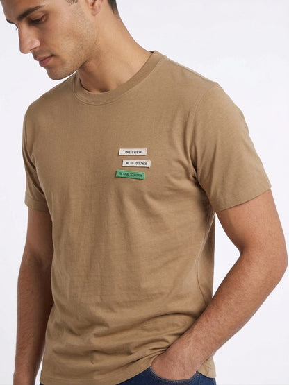 T-shirt in cotone semi over