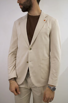 Giacca Gianni Lupo effetto melange beige