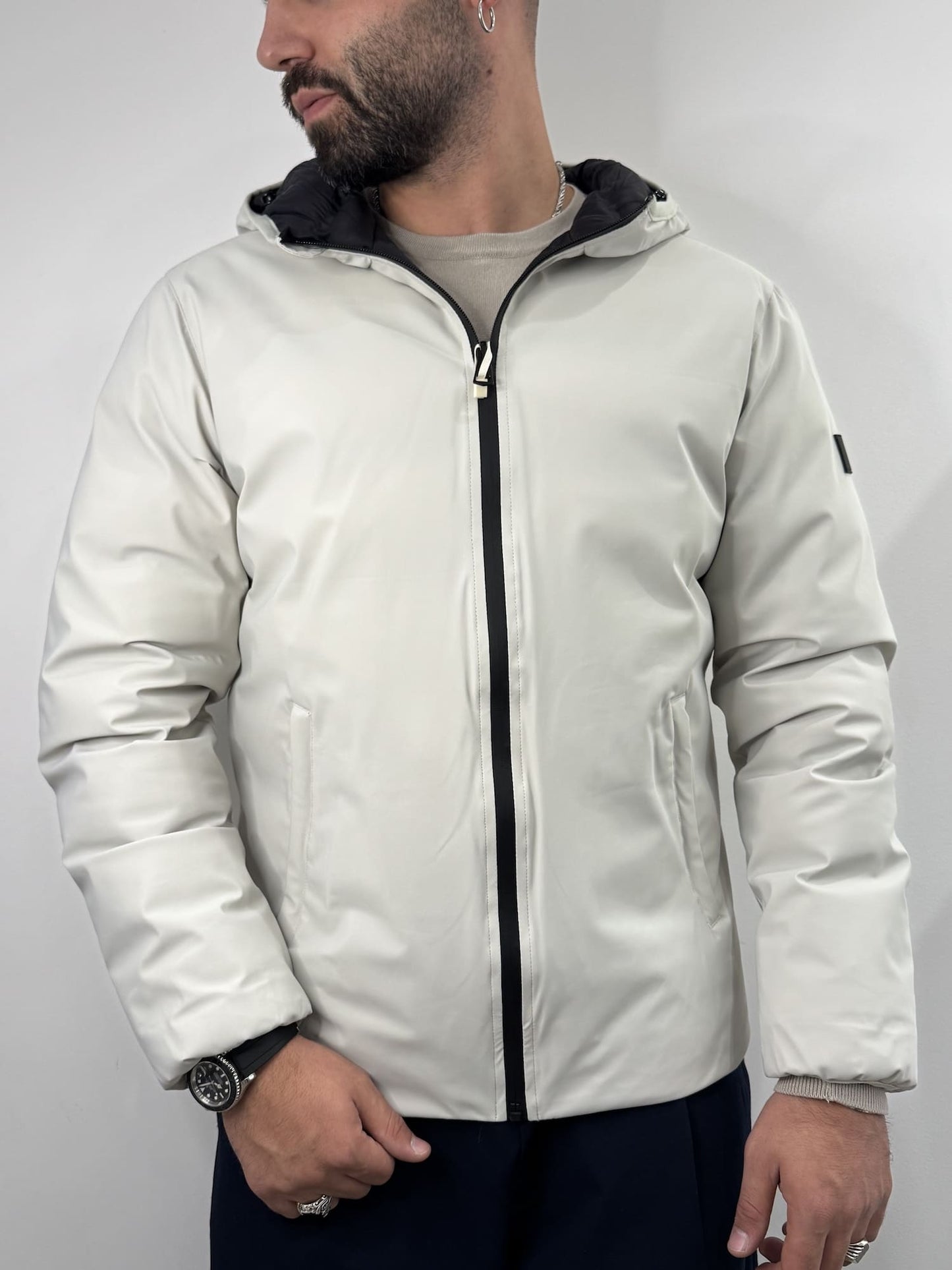 Giubbotto Gianni Lupo reversibile Ghiaccio