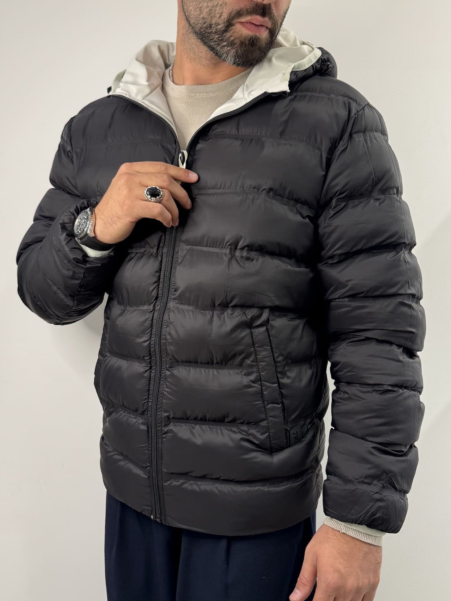 Giubbotto Gianni Lupo reversibile Ghiaccio