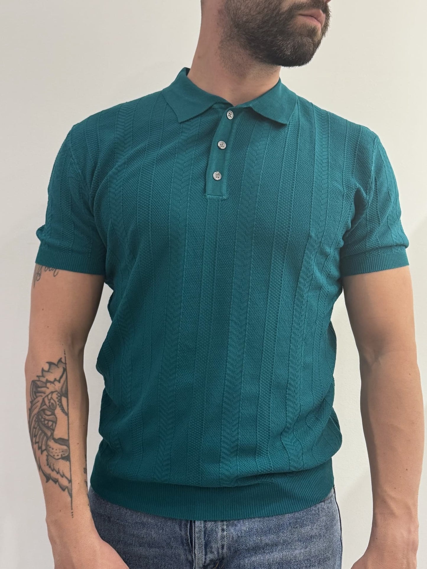 Polo in filo tramata