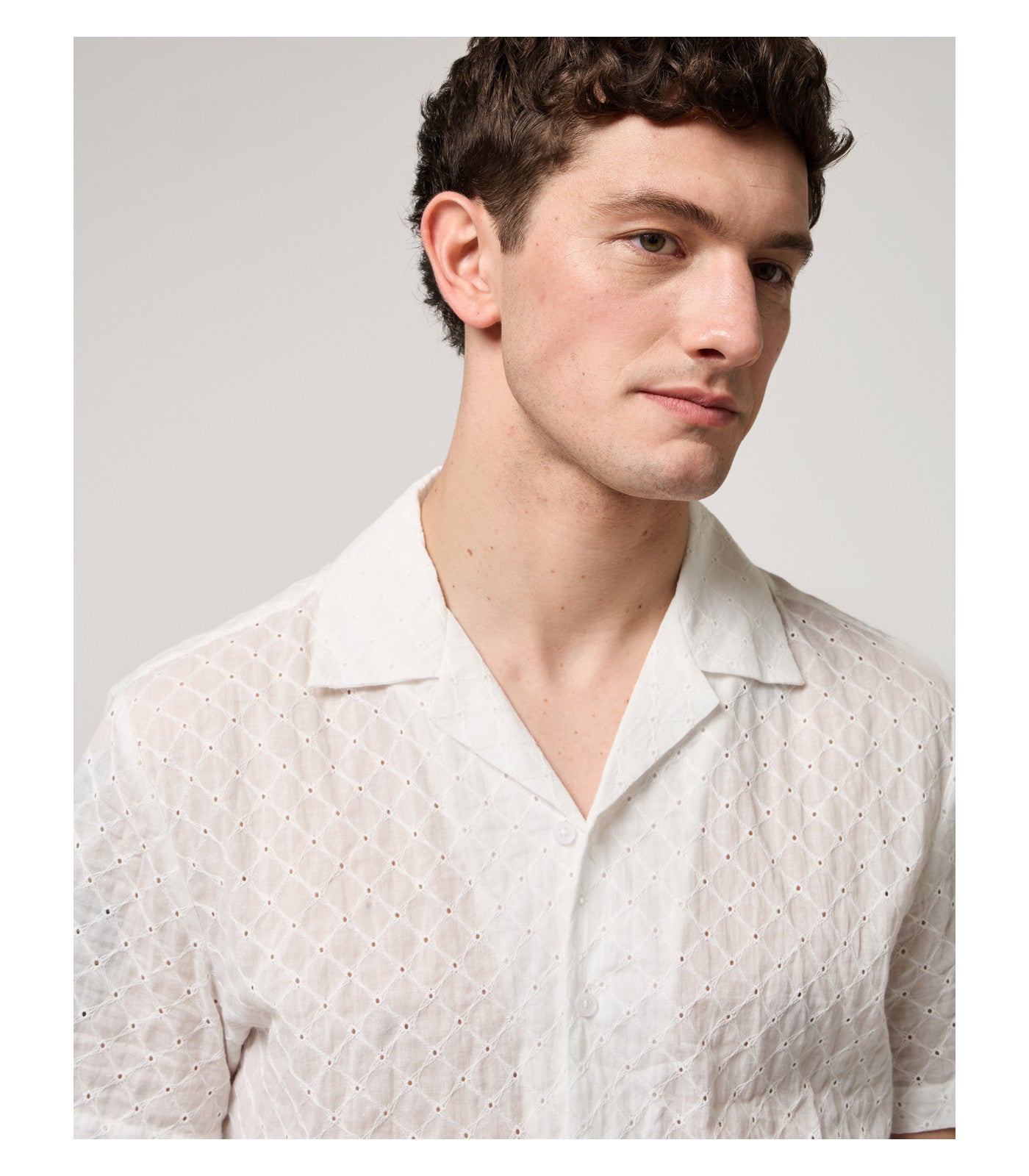 Camicia in pizzo sangallo