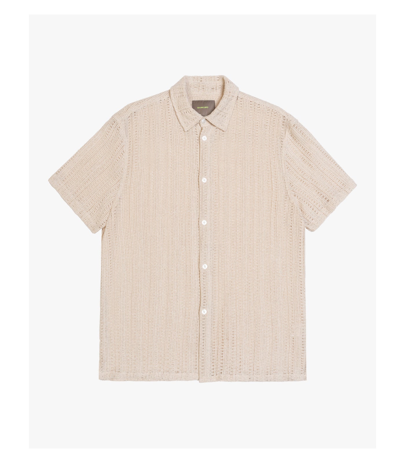 Camicia in maglia con struttura traforata