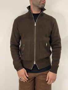 Cardigan in maglia con zip