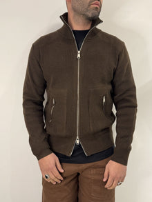 Cardigan in maglia con zip