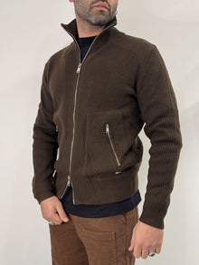 Cardigan in maglia con zip