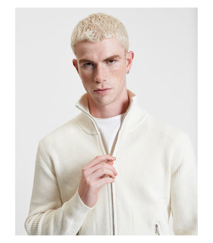 Cardigan in maglia con zip