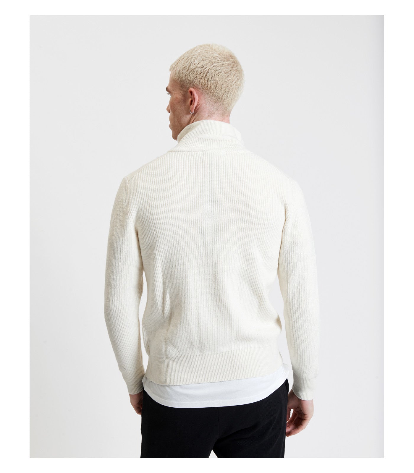 Cardigan in maglia con zip