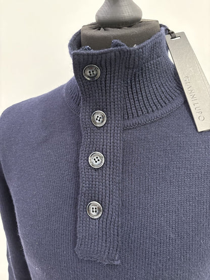 Cardigan Gianni Lupo con mezza zip