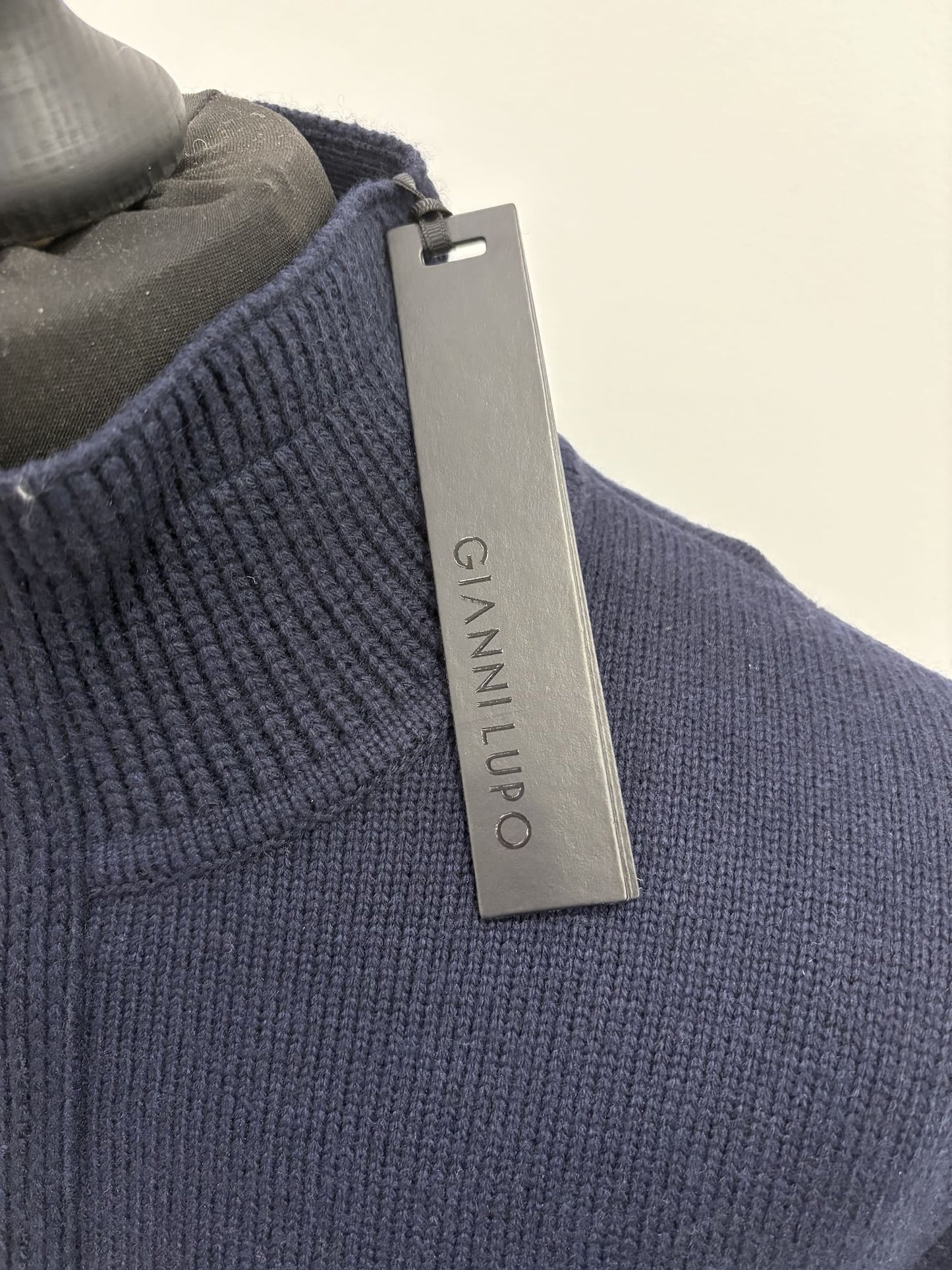 Cardigan Gianni Lupo con mezza zip
