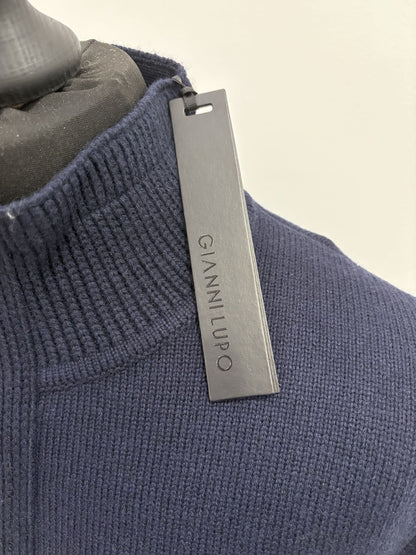 Cardigan Gianni Lupo con mezza zip